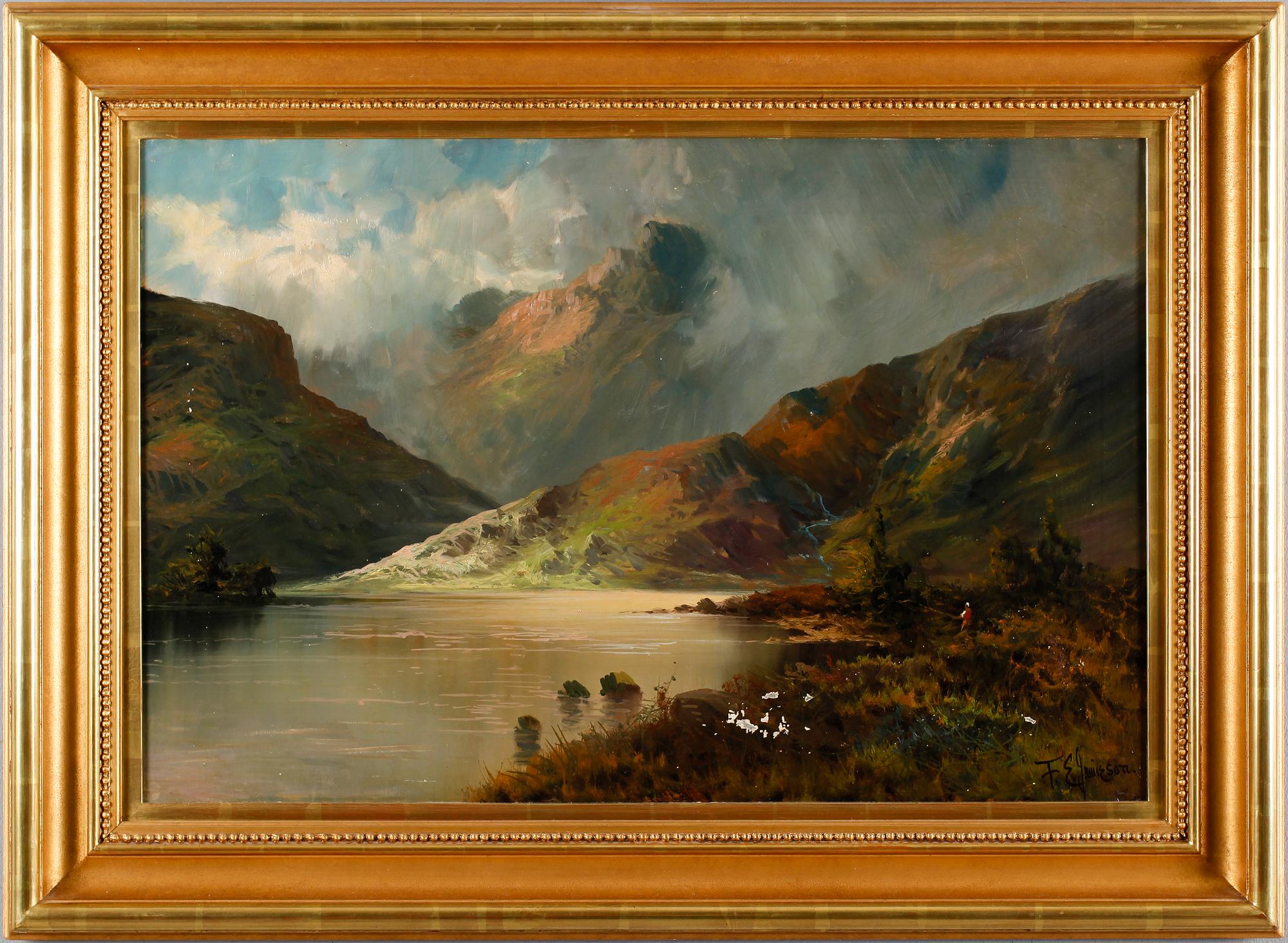 FRANCIS E JAMIESON, olja på duk, signerad.