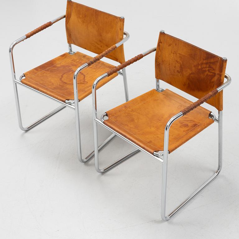 Karin Mobring, a pair of 'Amiral' armchairs, IKEA, Sweden, later part of the 20th century.