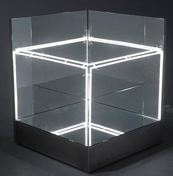 Jeppe Hein, "Mirror Neon Cube".