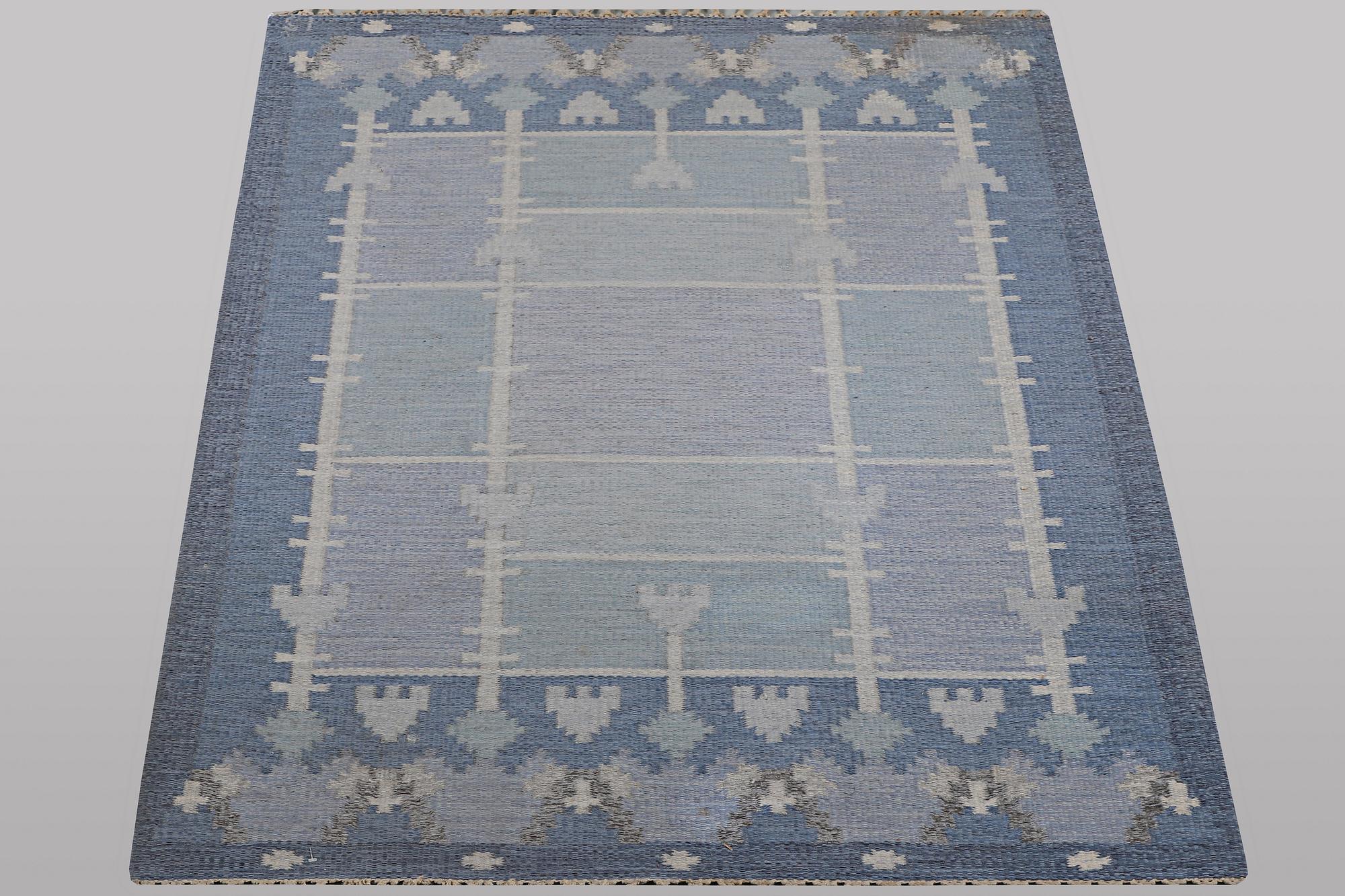 Ingegerd Silow, matta, Rölaka, signerad IS, ca 210 x 140 cm.
