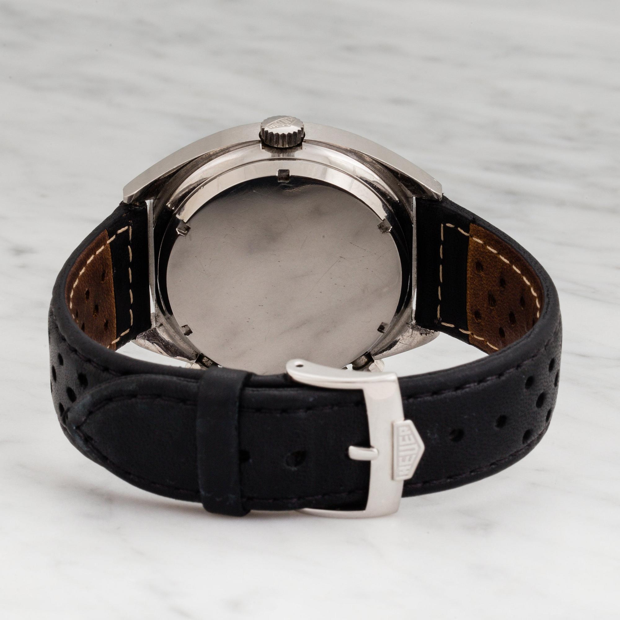 HEUER, Carrera, "Tachy", kronograf, armbandsur, 38 mm,
