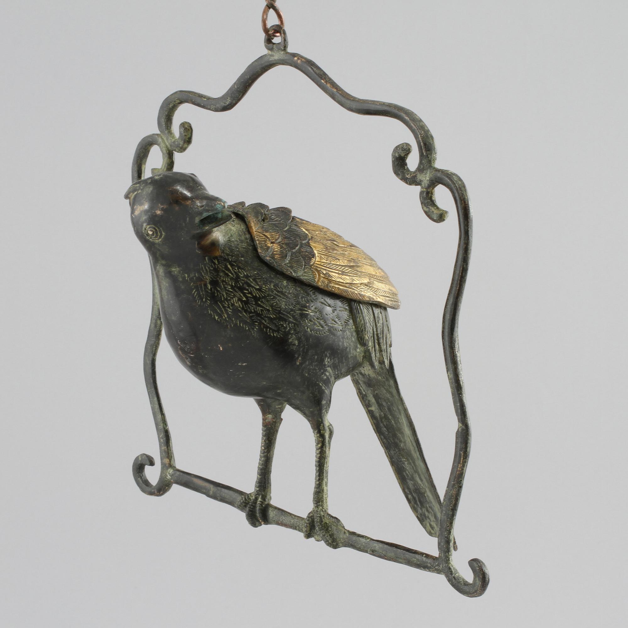 RÖKELSEKAR, patinerad brons, Kina, 1900-tal.