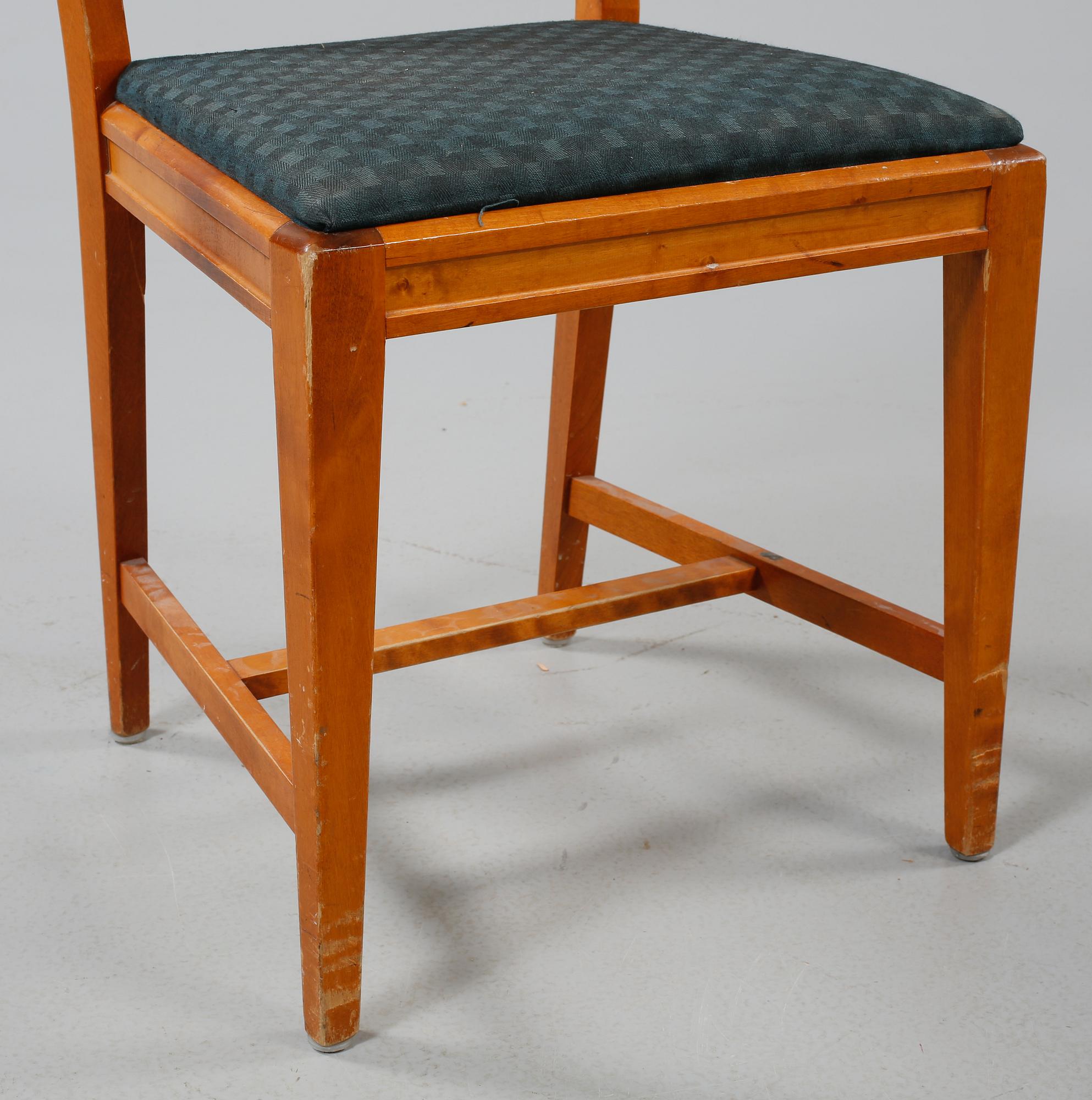 STOLAR, 6 st, sengustaviansk stil, 1900-talets fjärde kvartal.