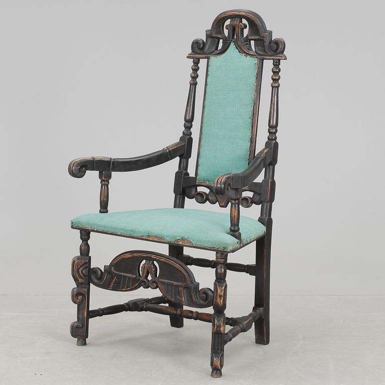 KARMSTOL, barock, 1700-tal.