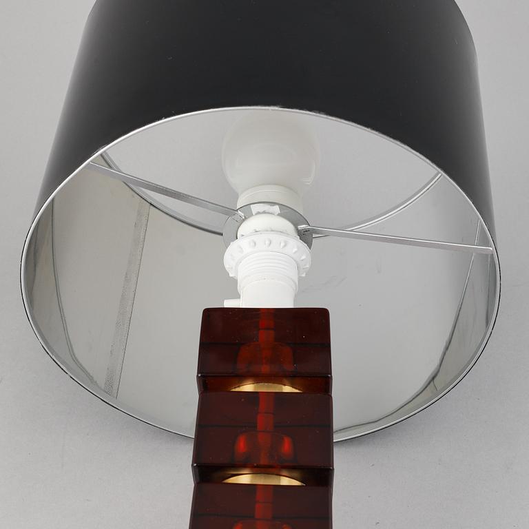 Carl Fagerlund, Orrefors, Bordslampa, 1970-tal.