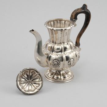 KAFFEKANNA, silver, Wien, Österrike, 1800-tal, vikt 105 gram.