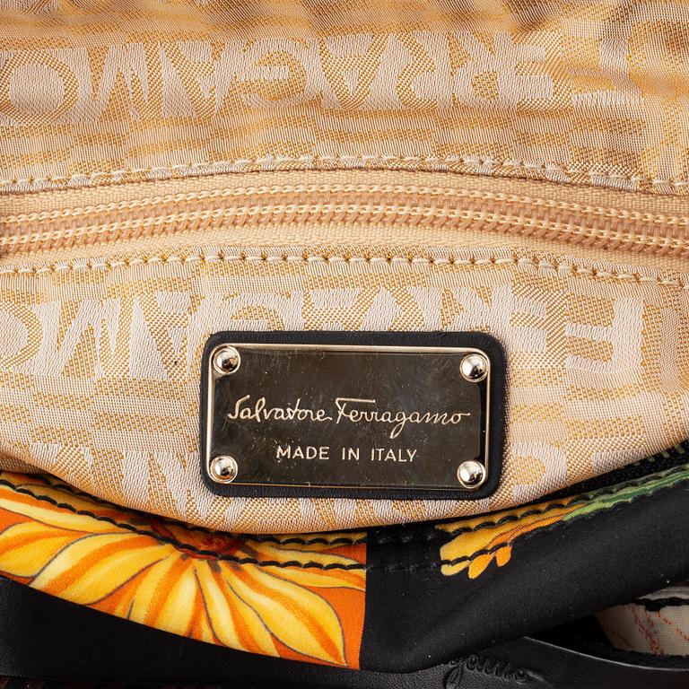 Salvatore Ferragamo, a nylon handbag.