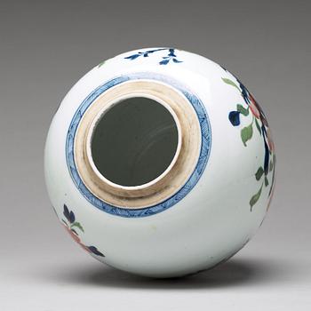 A famille rose ginger jar, Qing dynasty, 18th Century.