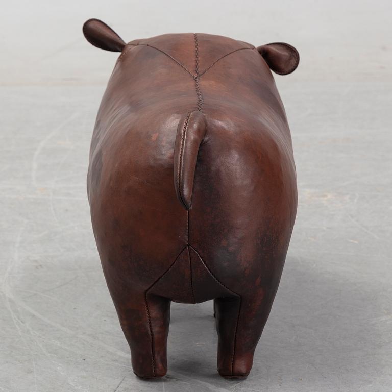 Dimitri Omersa & Co, a leather foot stool.