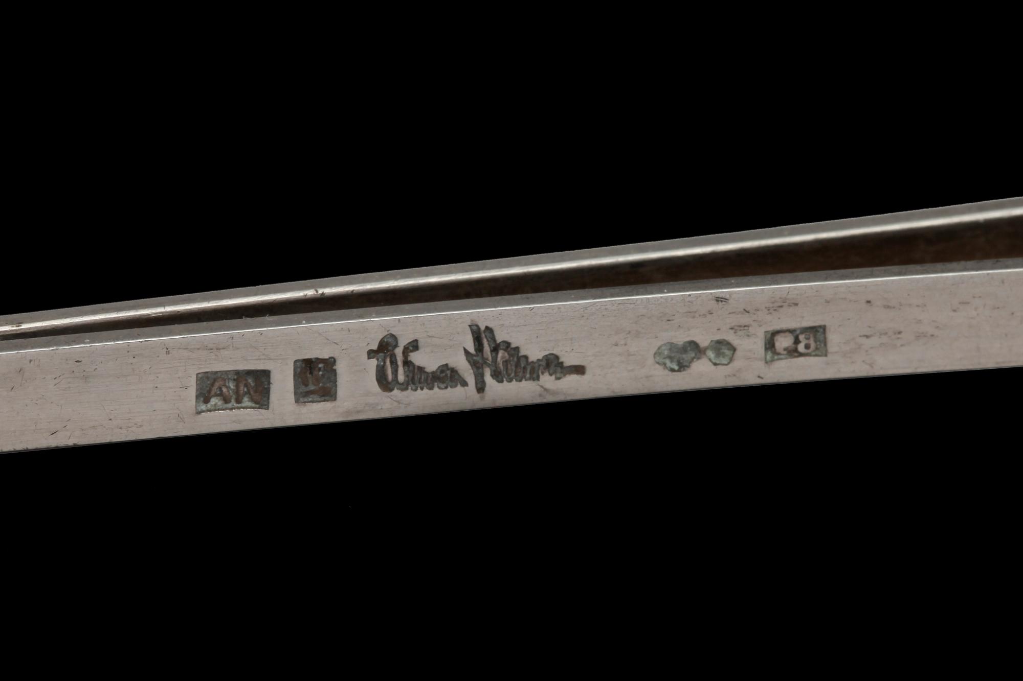 SLIPSNÅL, silver, Wiwen Nilsson, Lund, otydlig årsstämpel, 1900-talets första hälft.