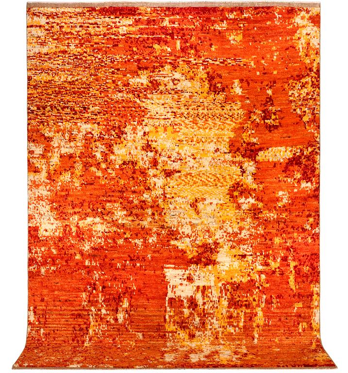 A modern design Moroccan carpet, a. 289 x 208 cm.