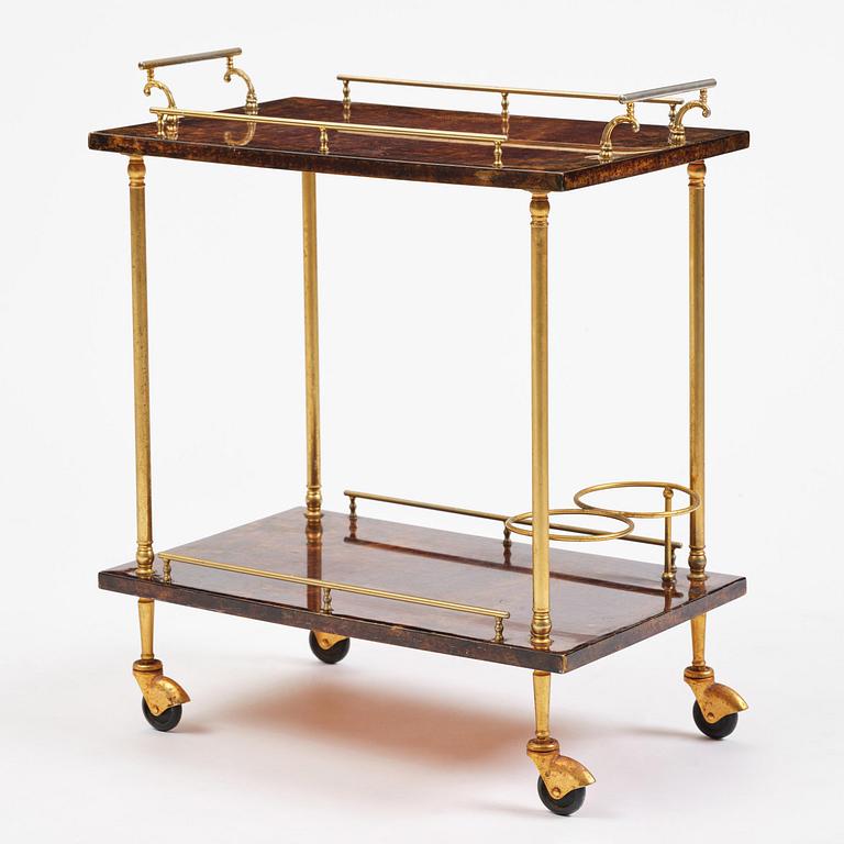 Aldo Tura, a serving trolley, Milan, Italy, 1960s-70s.