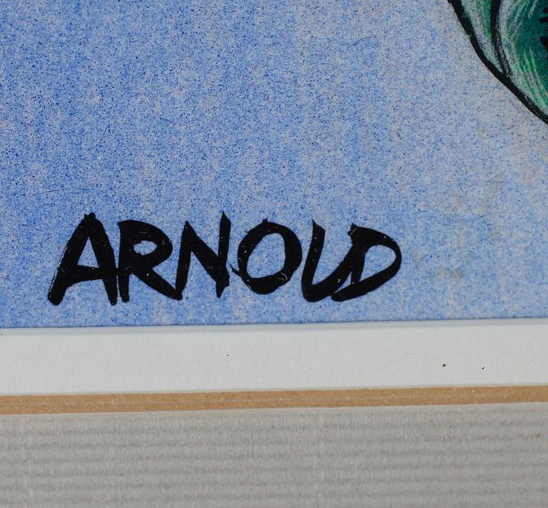 HANS ARNOLD, blandteknik, signerad.