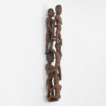 A large Asmat wood carving/sculpture, Indoniesia, Jakarta, 20th Century.