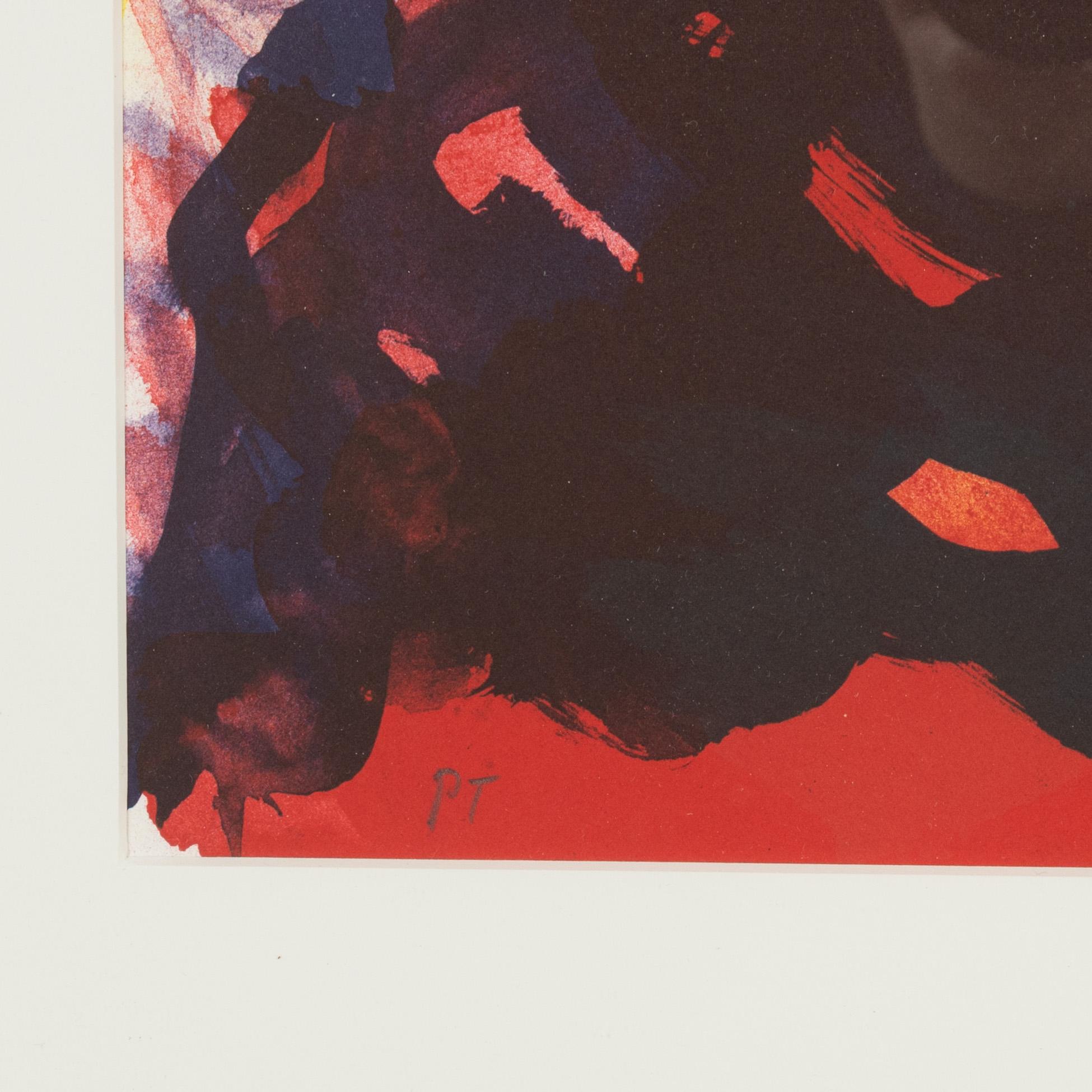 Peter Dahl, färglitografi, signerad PT.