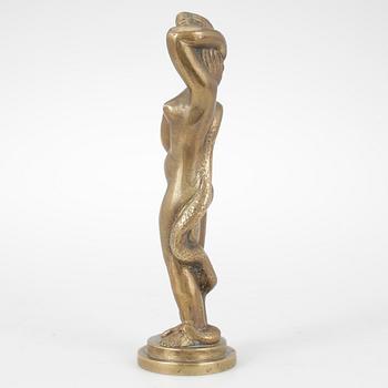 SKULPTUR, mässing, osignerad, 1900-tal.