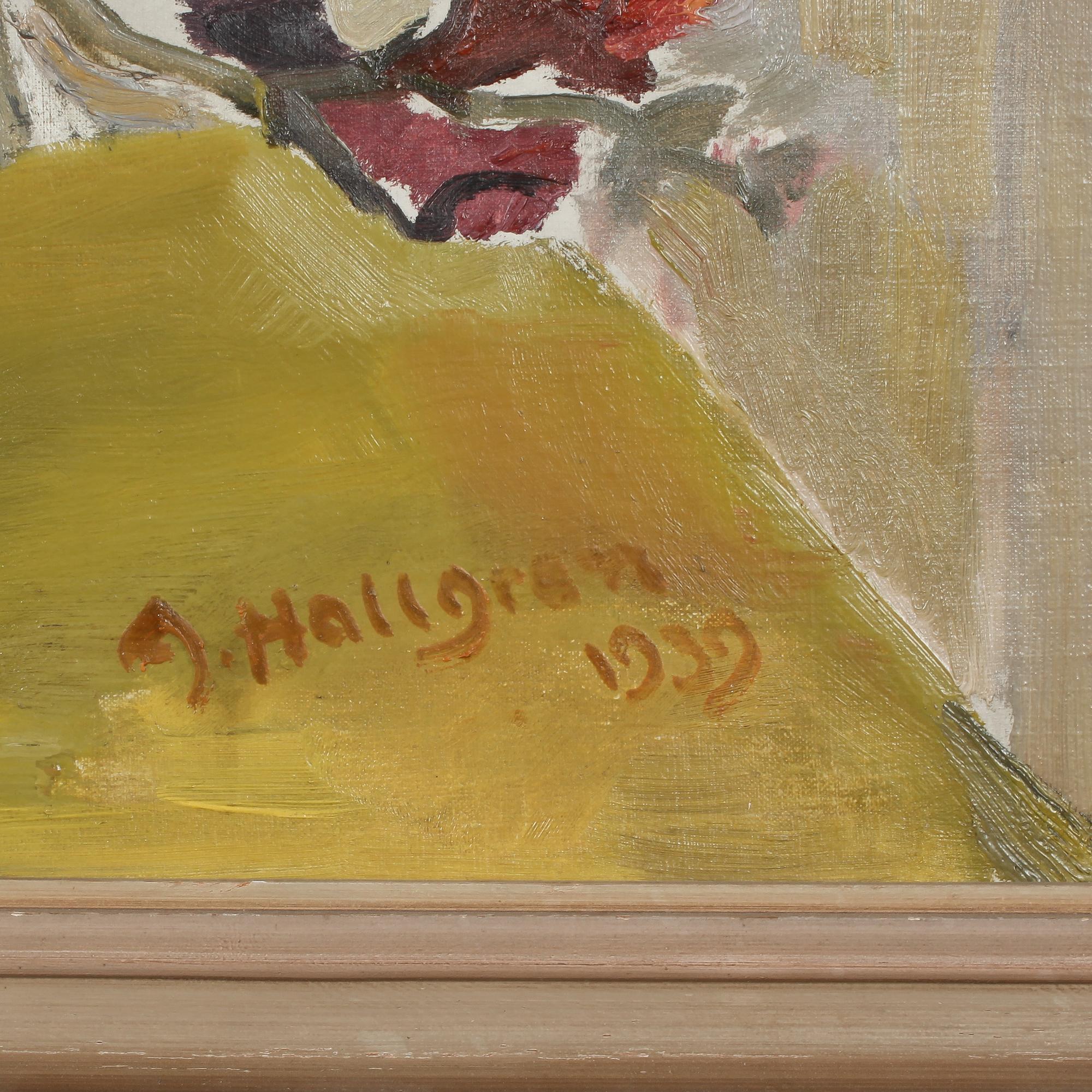 ACKE HALLGREN, olja på pannå, signerad och daterad 1939?.