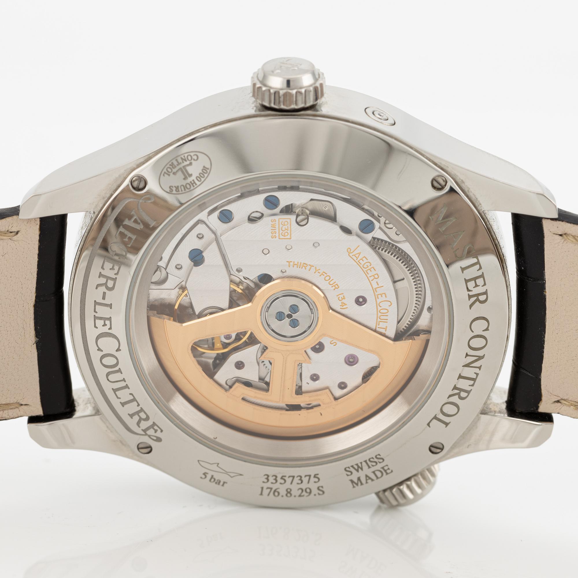 Jaeger-LeCoultre, Master Control Geographic, wristwatch, 39 mm.