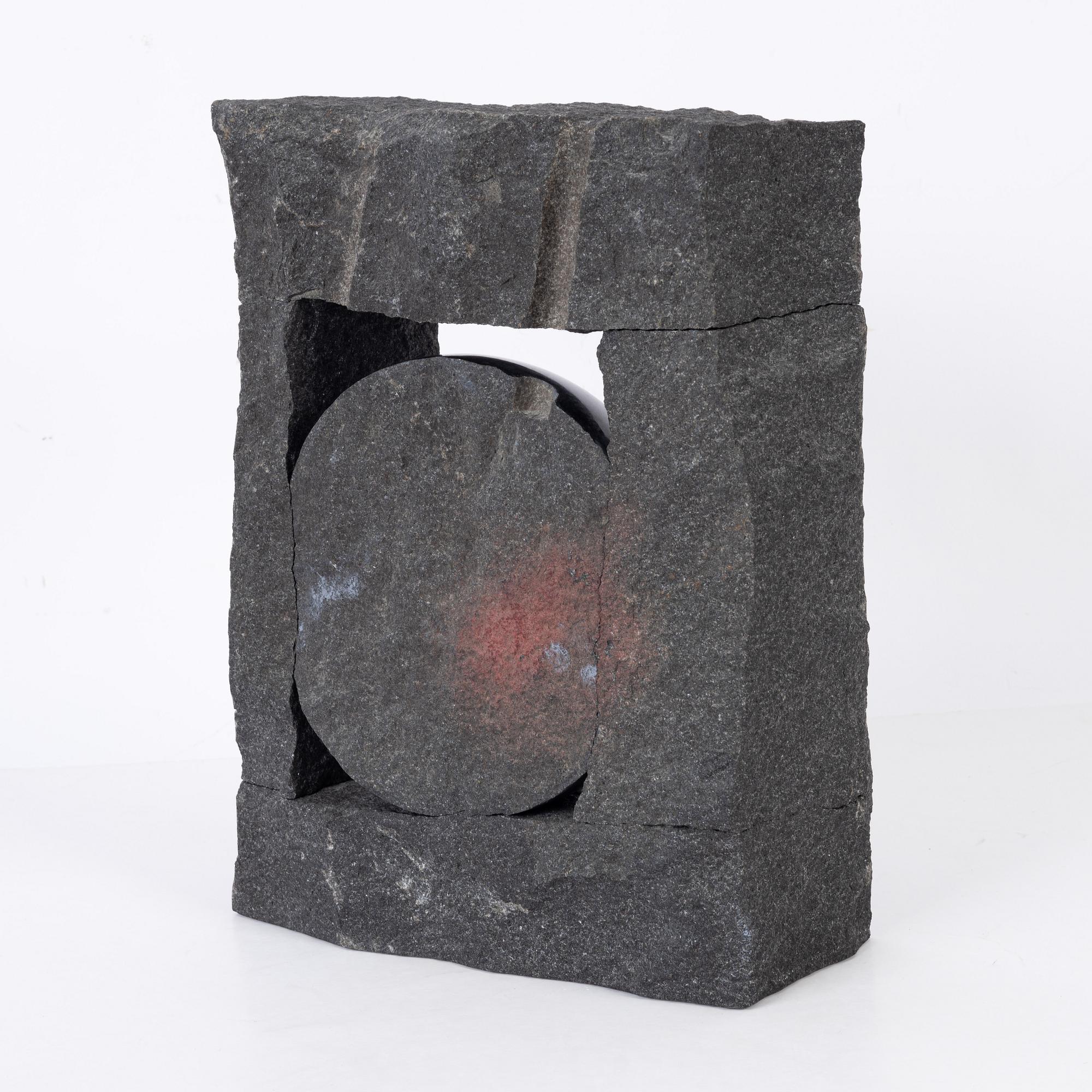 Pål Svensson, a stone sculpture, signed and dated -99.