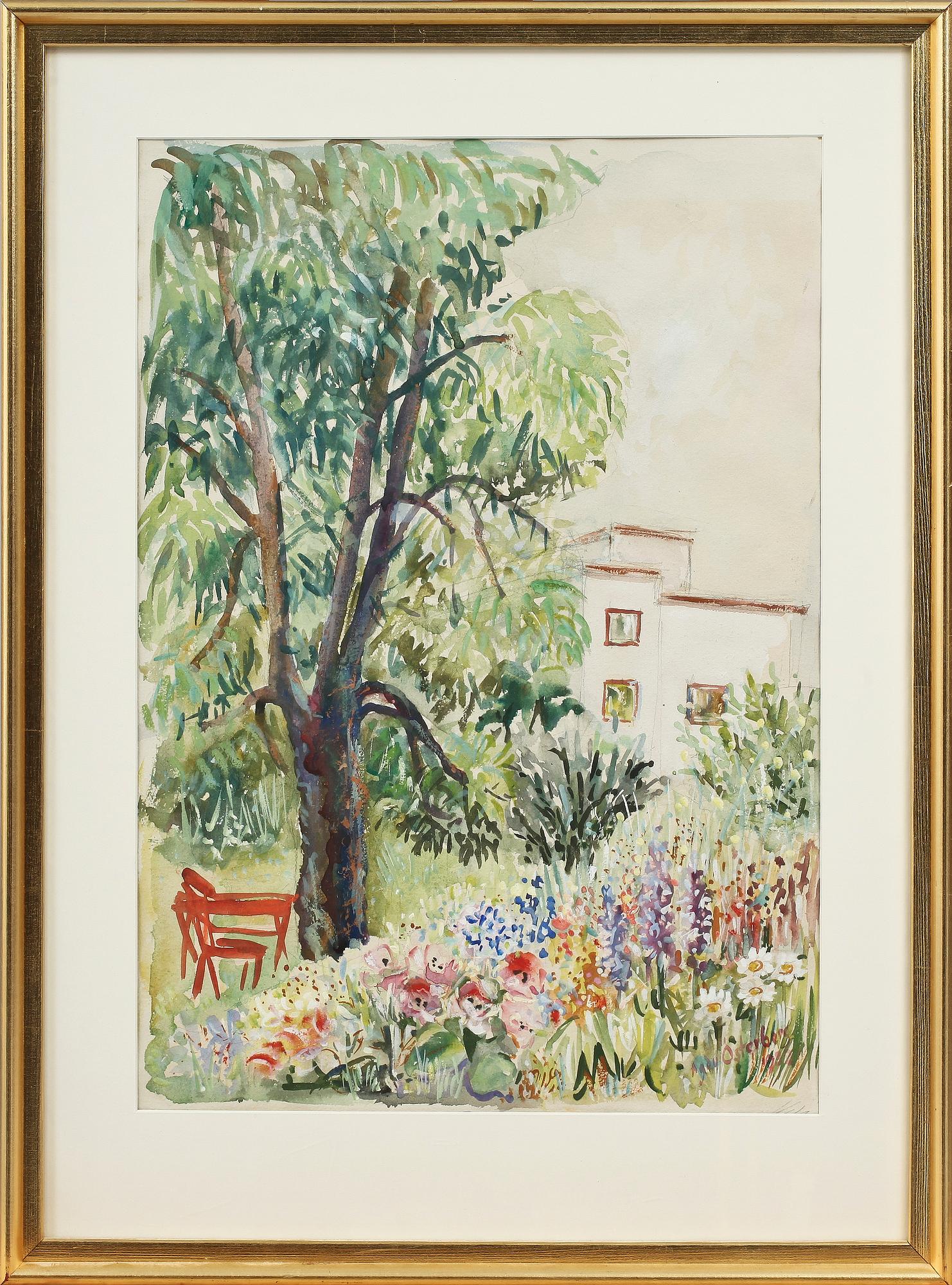 AGDA ÖSTERBERG, akvarell, signerad och daterad 1953.