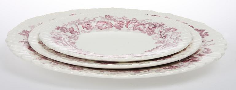 SERVISDELAR, 58 st, "Old Vine", flintgods, Wedgewood, 1900-tal.