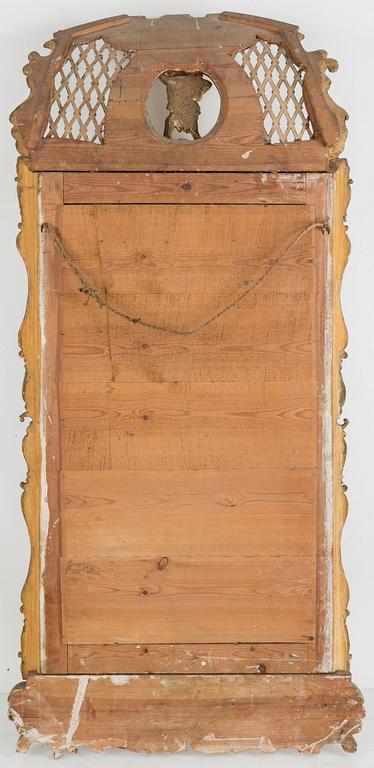 A mirror and console table, second half 20th century.