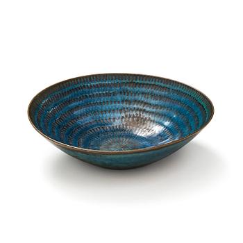 Stig Lindberg, a stoneware bowl, Gustavsberg Studio, Sweden, 1963.