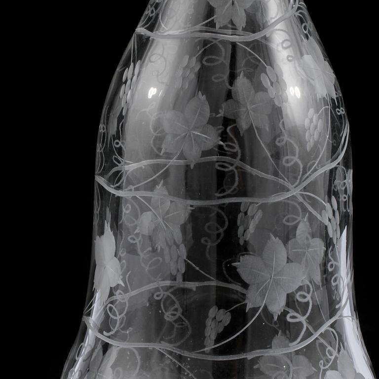 KARAFF, glas, 1800-tal.