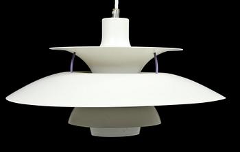 TAKLAMPA, "PH 5", Poul Henningsen för Louis Poulsen, Danmark. Höjd ca 25 cm.
