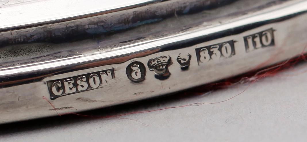 LJUSSTAKAR, 1 par, silver, Ceson, Göteborg 1983.