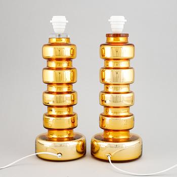 A pair of table lamps, second half of the 20th-century.