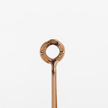 Hänge, 18K guld med odlade pärlor, samt kedja, 14K guld.