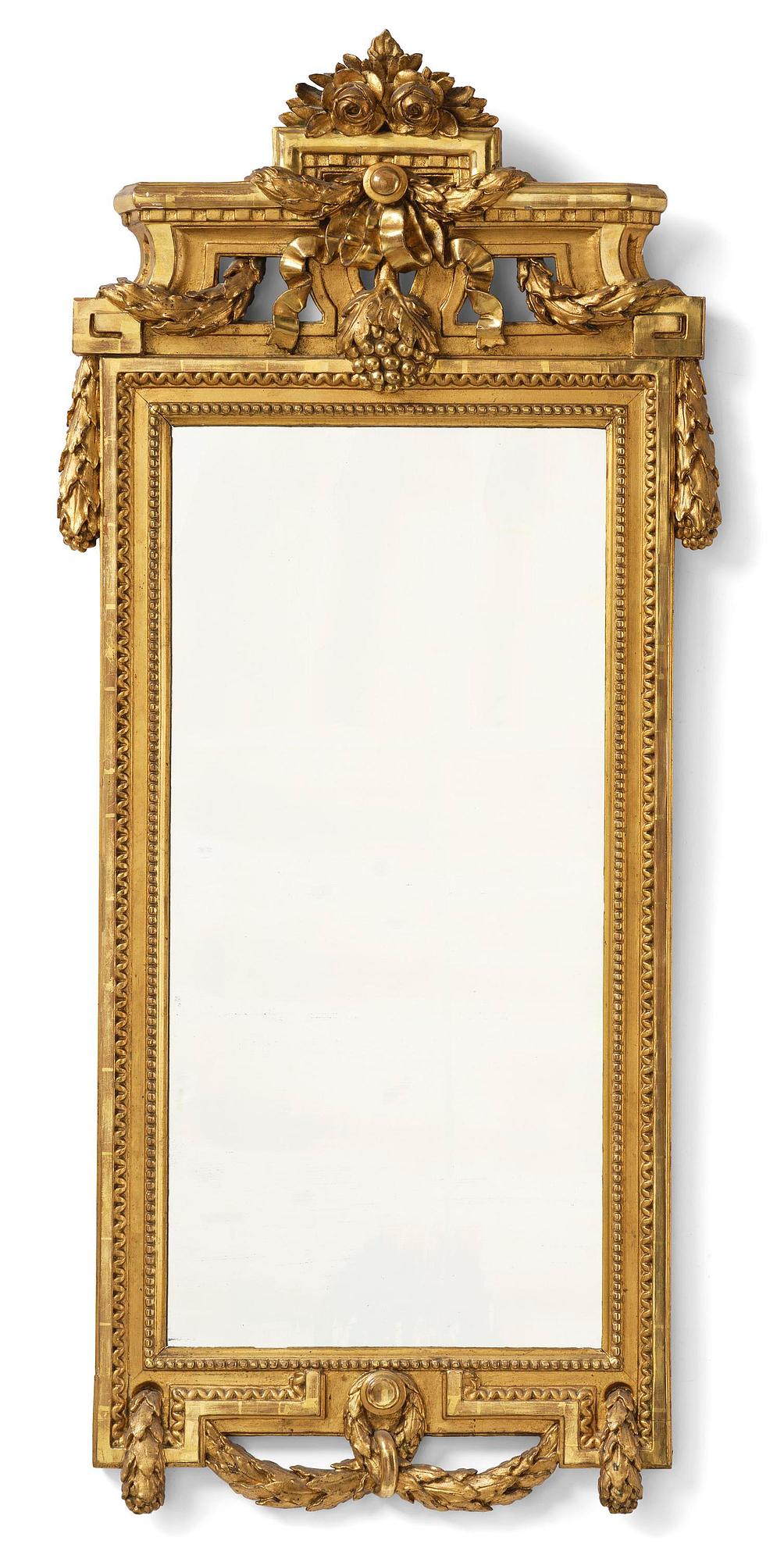 A Gustavian mirror.