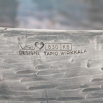 Tapio Wirkkala, malja, hopea, malli TW 243, Kultakeskus, Hämeenlinna 1987.