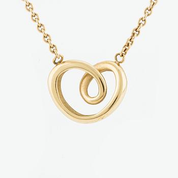 Georg Jensen, pendant with chain in 18K gold, contemporary.