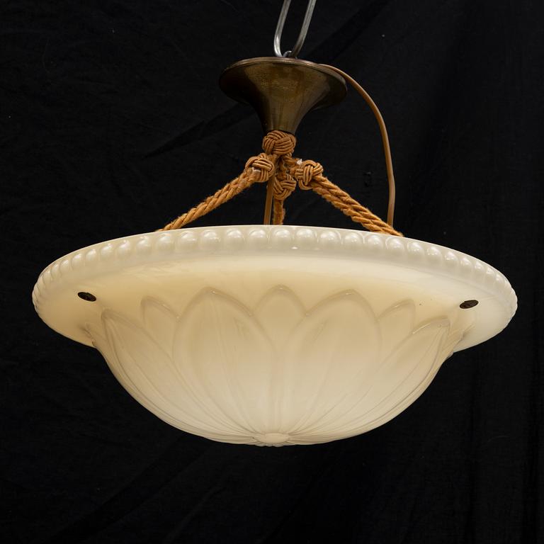 Harald Notini, a model '10073' ceiling light, Arvid Böhlmarks Lampfabrik, 1920's.