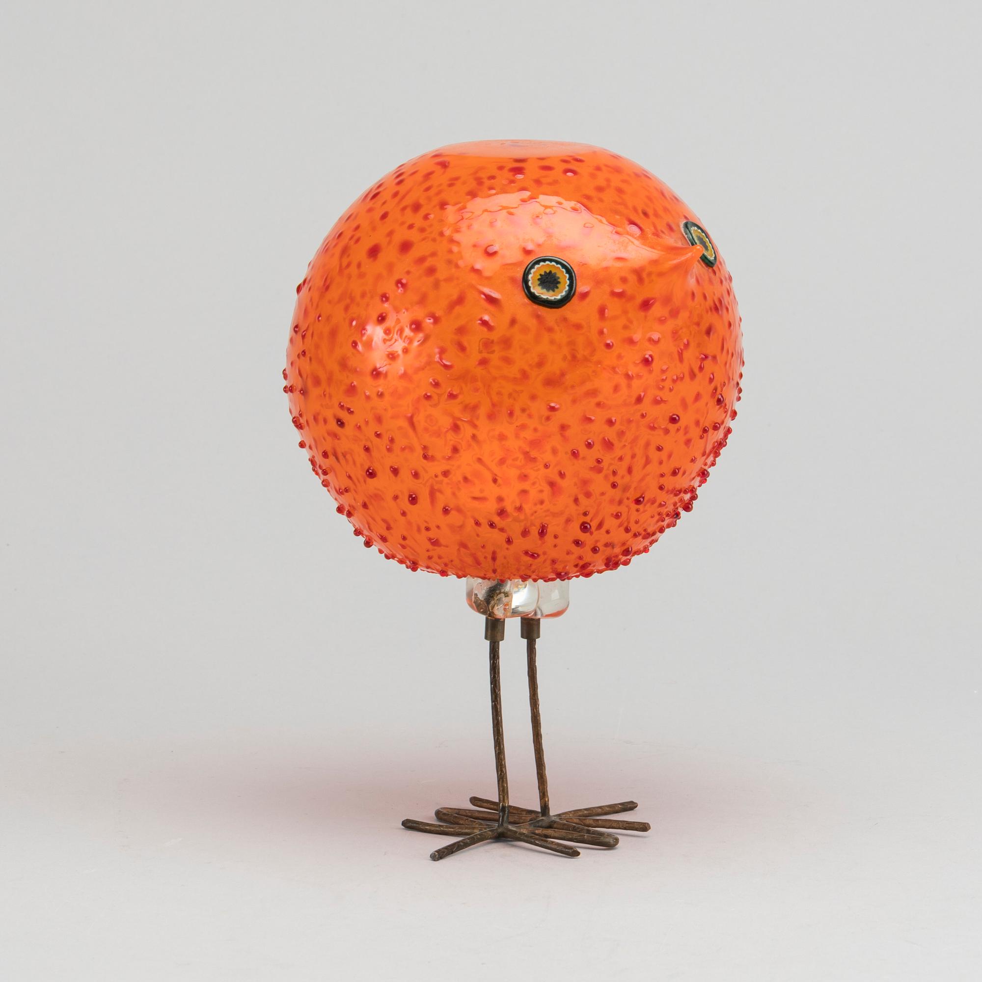 PETER PELZEL, fågel, "Pulcino", Vistosi, Italien, 1960-tal.