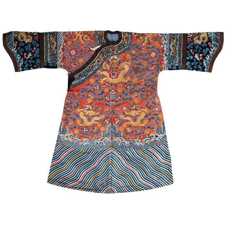 ROCK, broderat siden. Qingdynastin, 1800-tal.