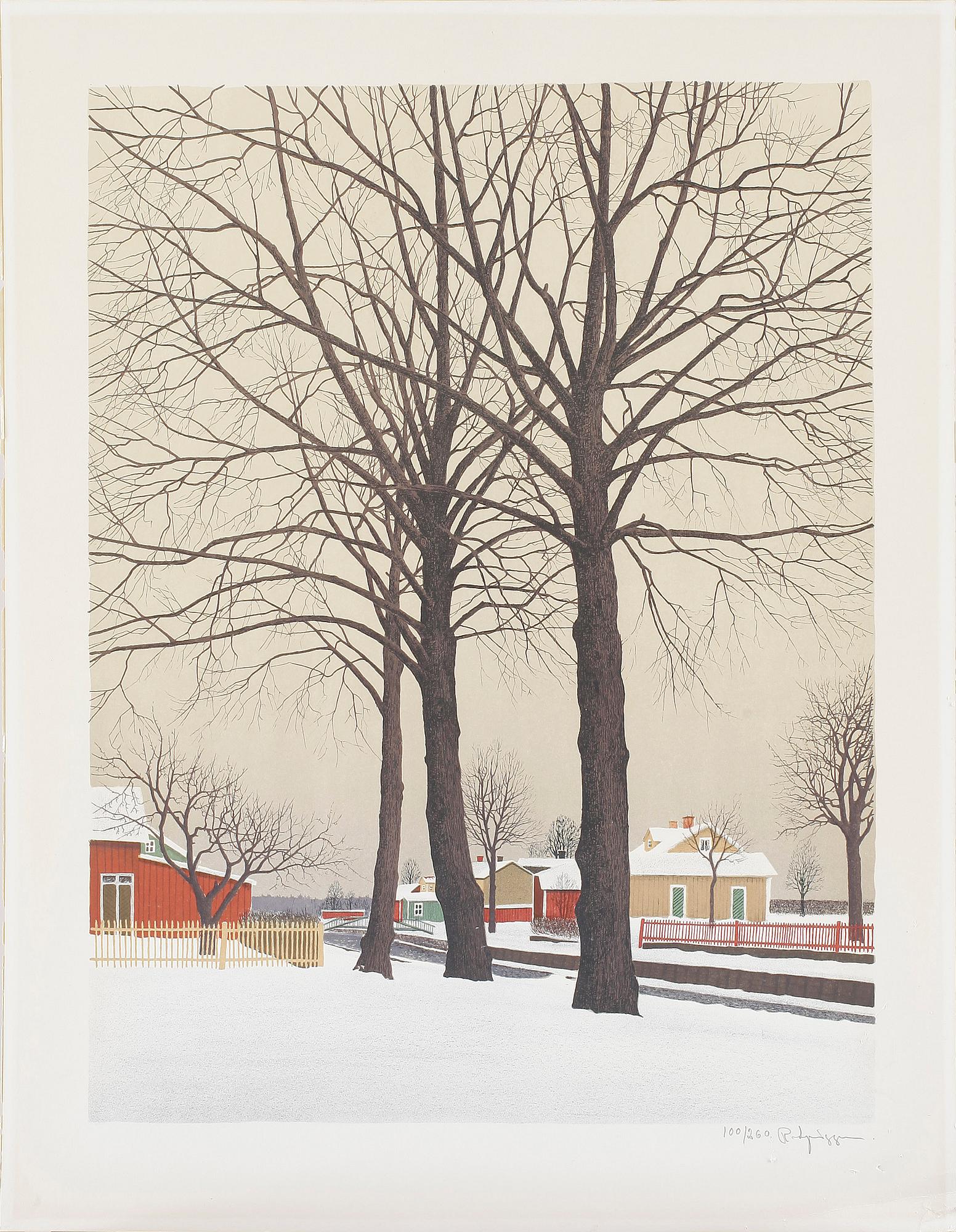 REINHOLD LJUNGGREN, färglitografi, signerad och daterad 1988. Numrerad 100/260.