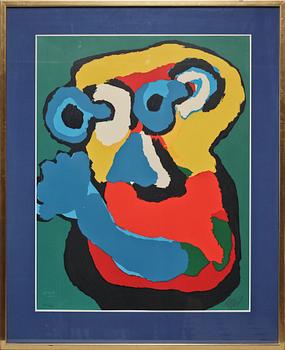 Karel Appel · KAREL APPEL, färglitografi, sign o numr 100/100.