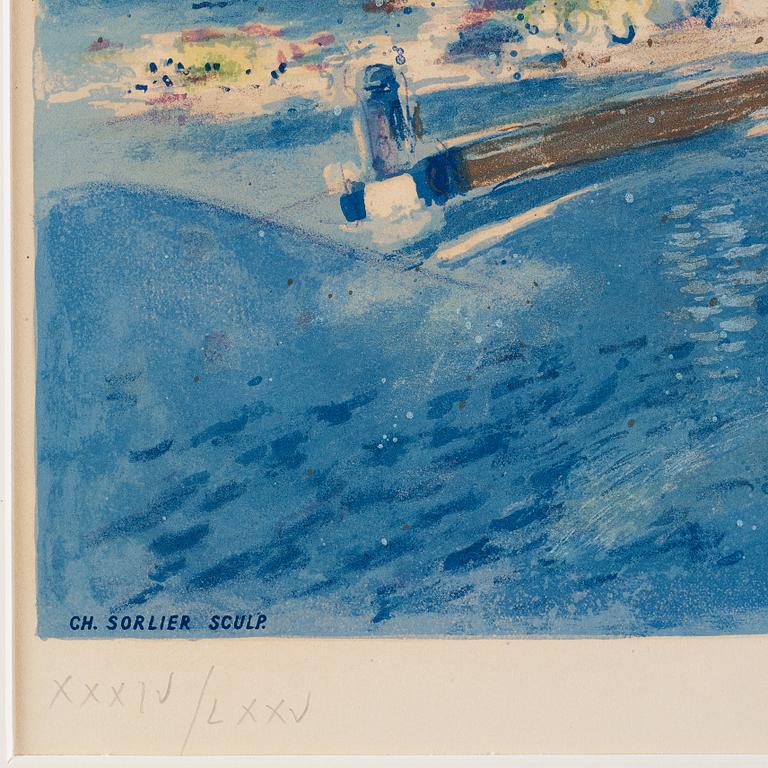 Marc Chagall After, "Sirène au pin", from: "Nice et la Côte d'Azur".