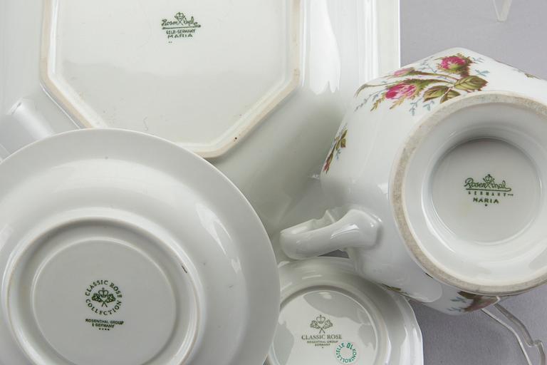 A 80 pieces porcelain Rosenthal "Maria / Classic Rose Collection" dinner service.