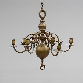 LJUSKRONA, barockstil, 1900-tal. Höjd 53 cm.