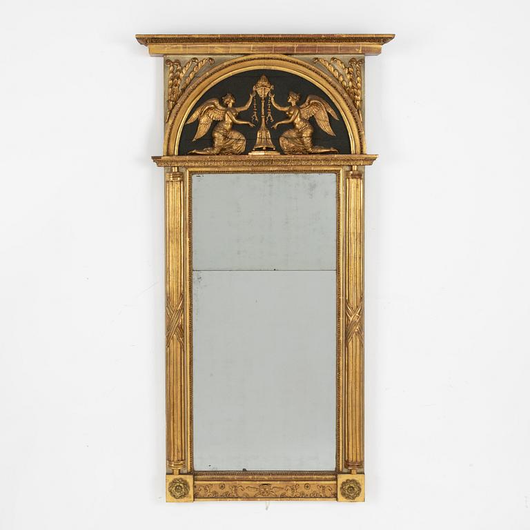 Mirror, late Gustavian, circa 1800.