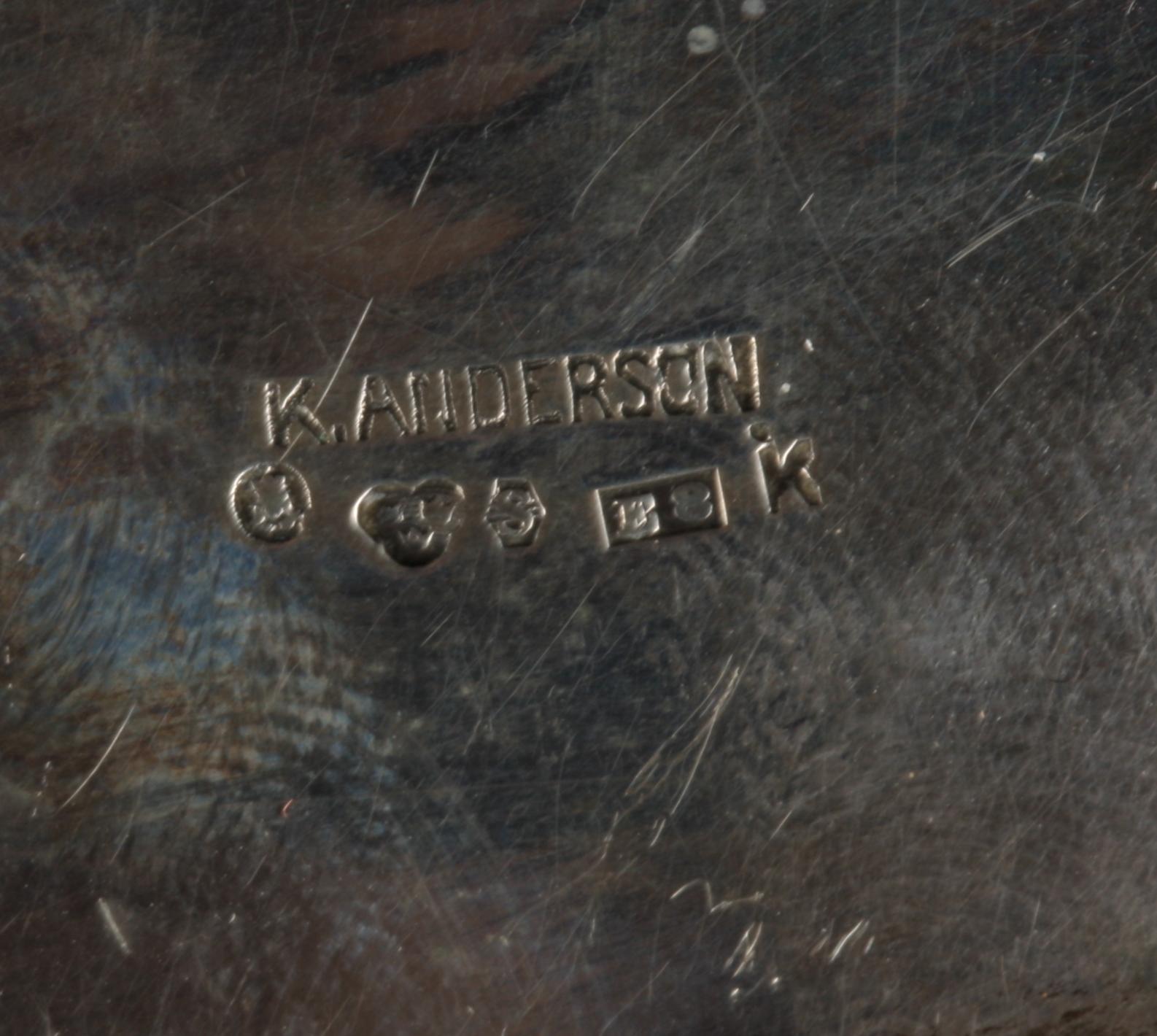 FAT samt VASER, ett par. Silver. Bla K Anderson 1931.