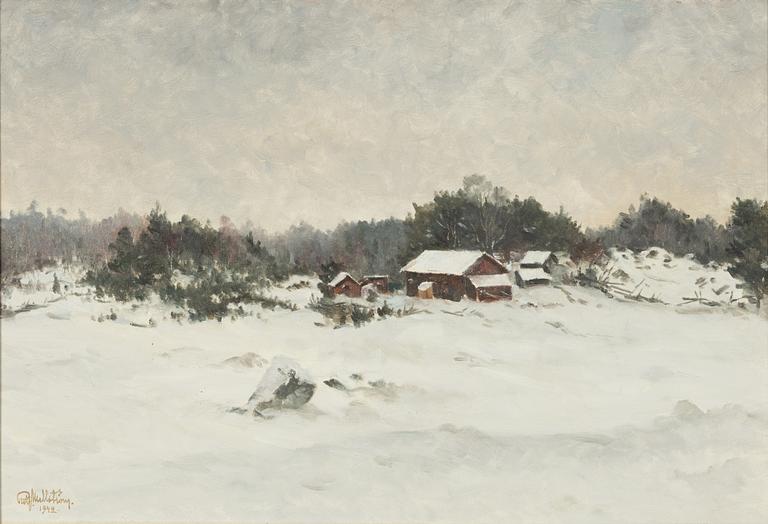 Rolf Mellström, winter landscape.