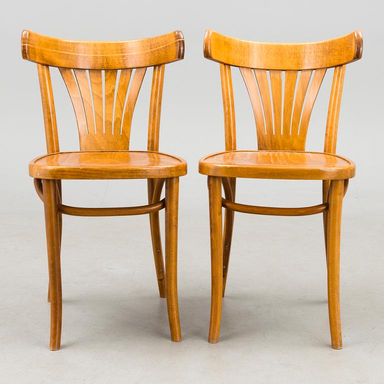 A set of four chair, Radomsko, Poland, latter half of the 20th Century.