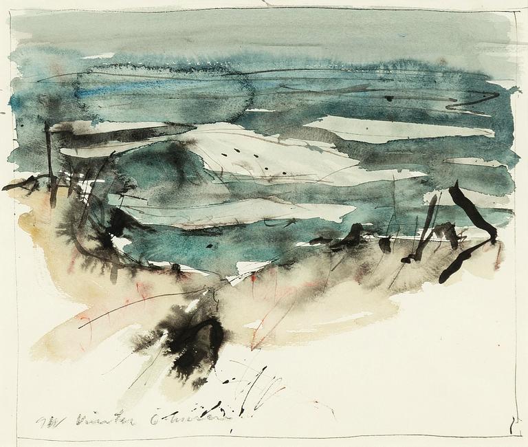 Gösta Werner, "vinter, Örnahusen".