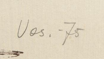 Marik Vos-Lundh, watercolor signed.