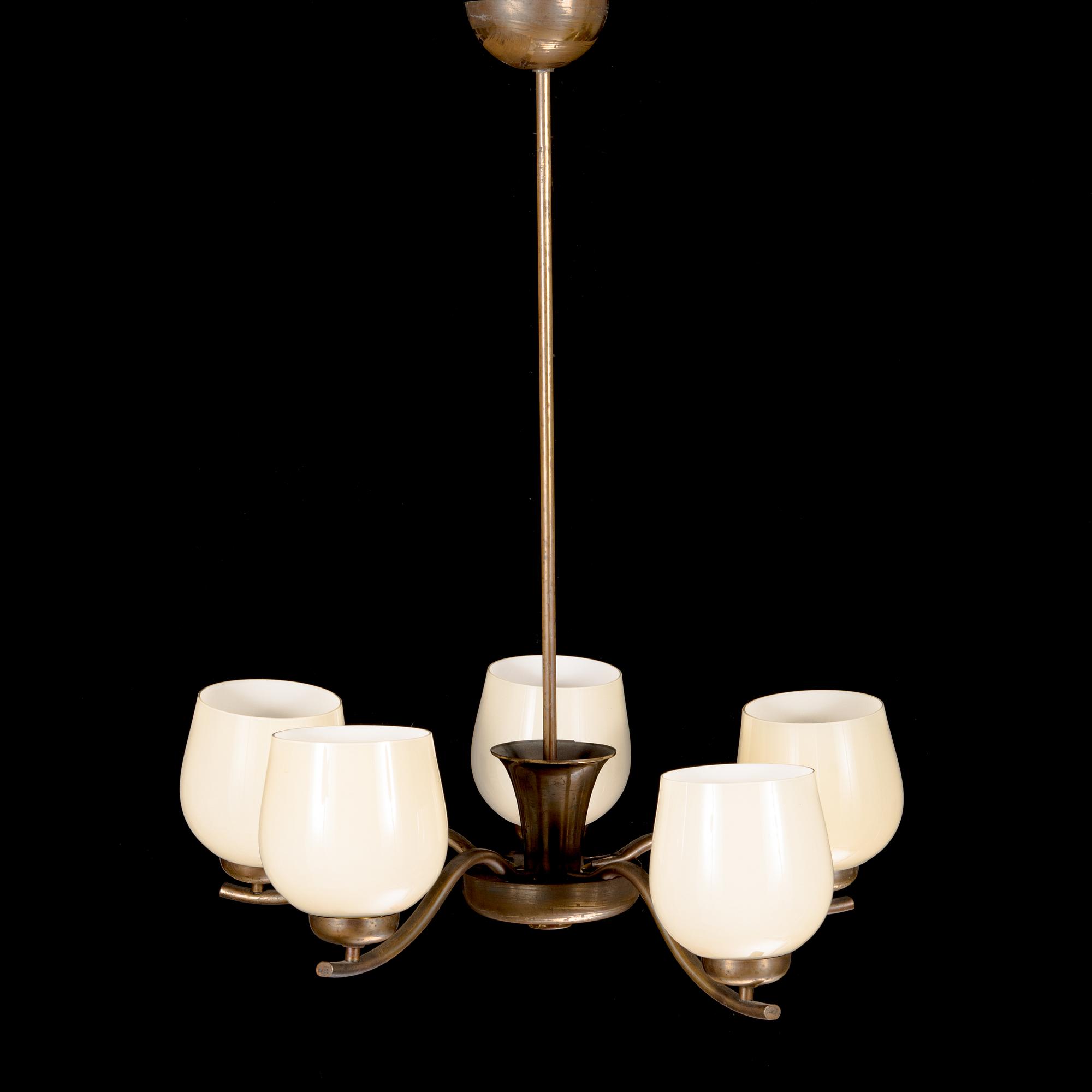 Paavo Tynell, taklampa, modell 1442/5 Taito 1930-tal.